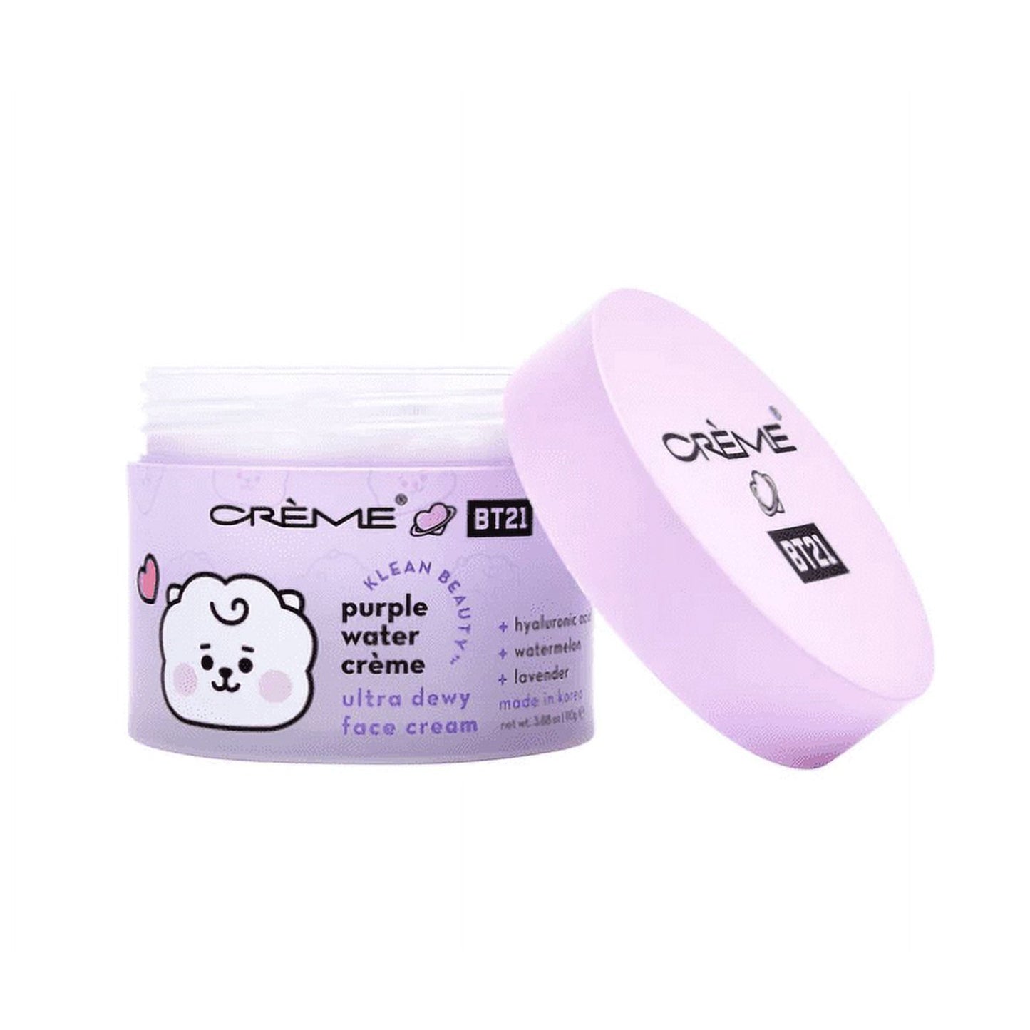 The Creme Shop x BT 21 RJ Purple Water Crème - Klean Beauty