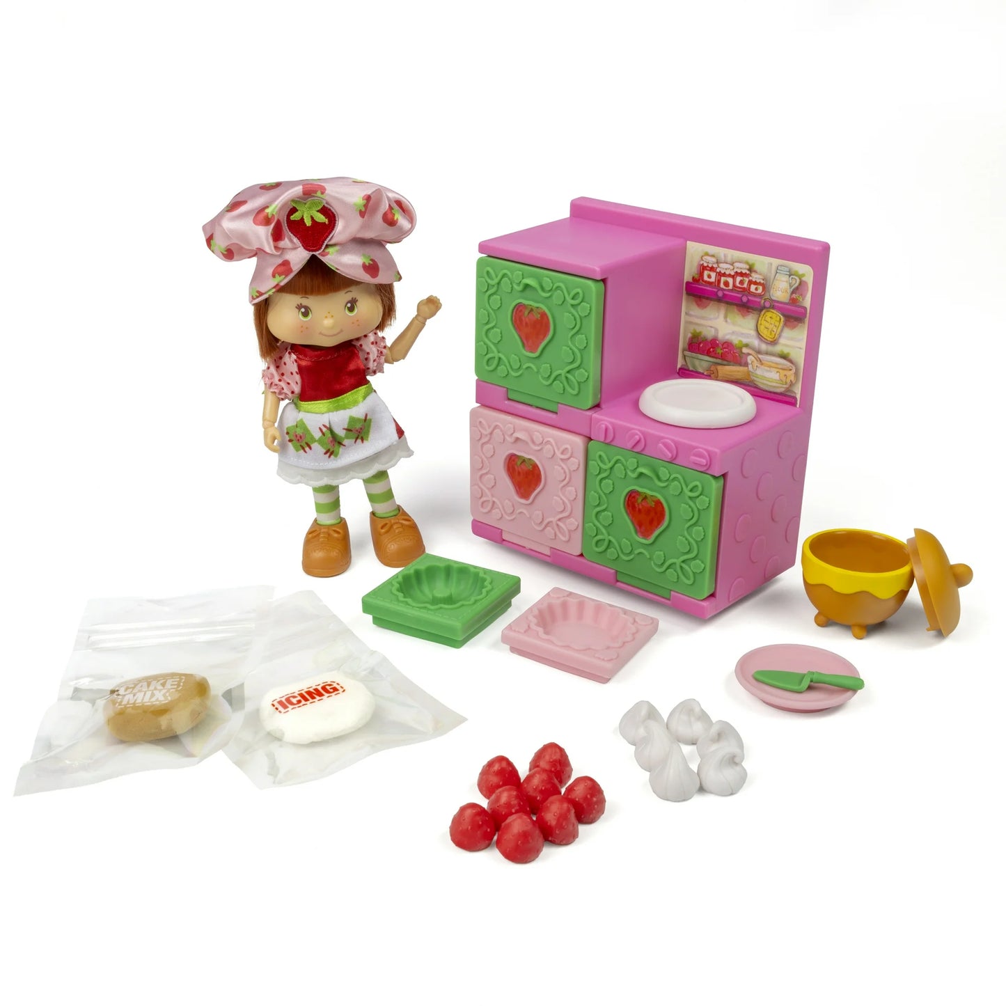 Strawberry Shortcake Poseable Doll & Berry Bake Shoppe Playset with Oven, Children Ages 3+