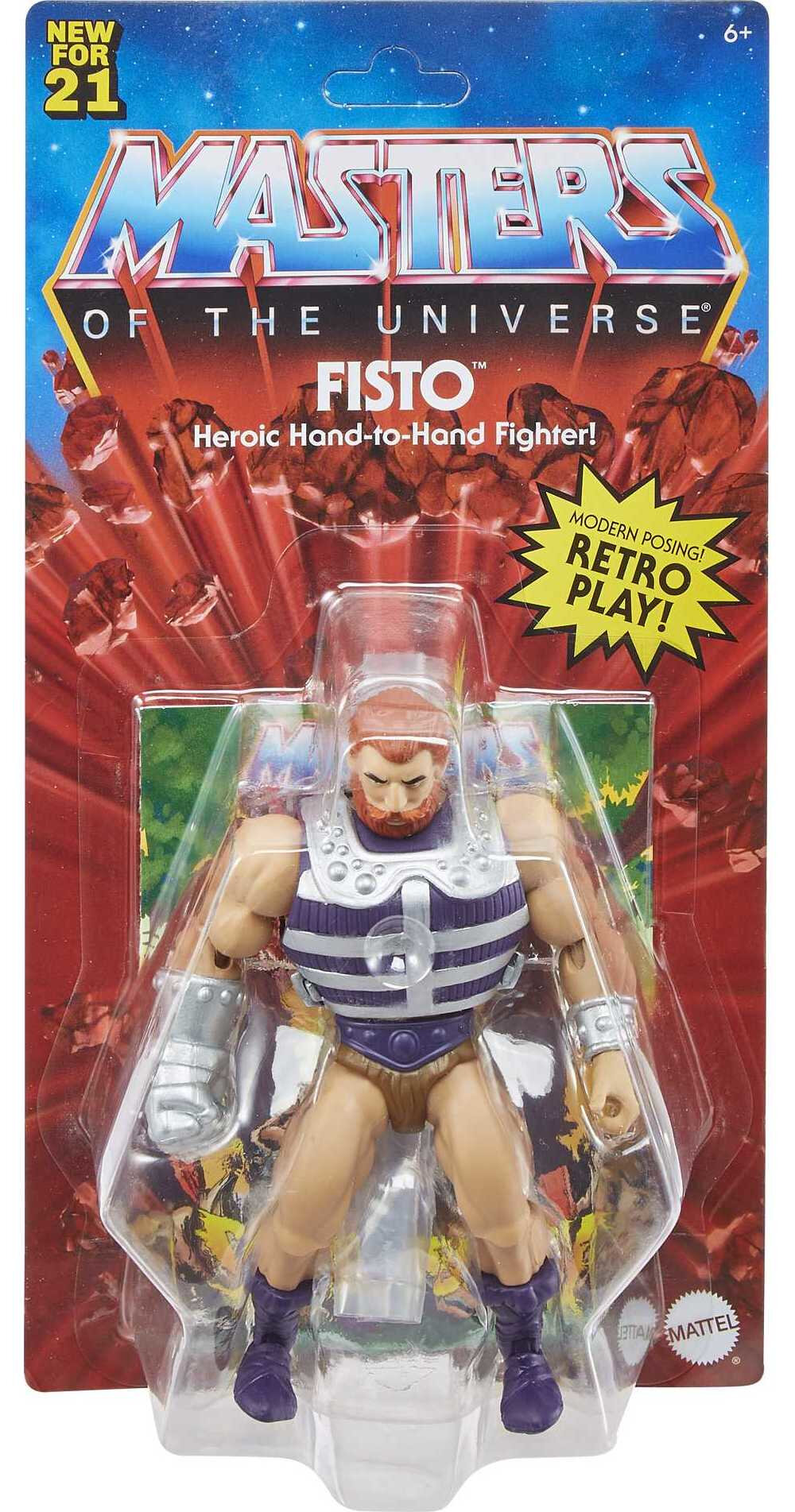 Masters of the Universe Origins 5.5-in Fisto Action Figure, Battle Figure for Storytelling Play and Display