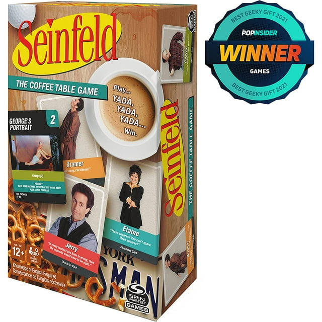 Seinfeld TV Show, The Coffee Table Board Game, Fun and Hilarious Adult Party Game for Ages 12 and up