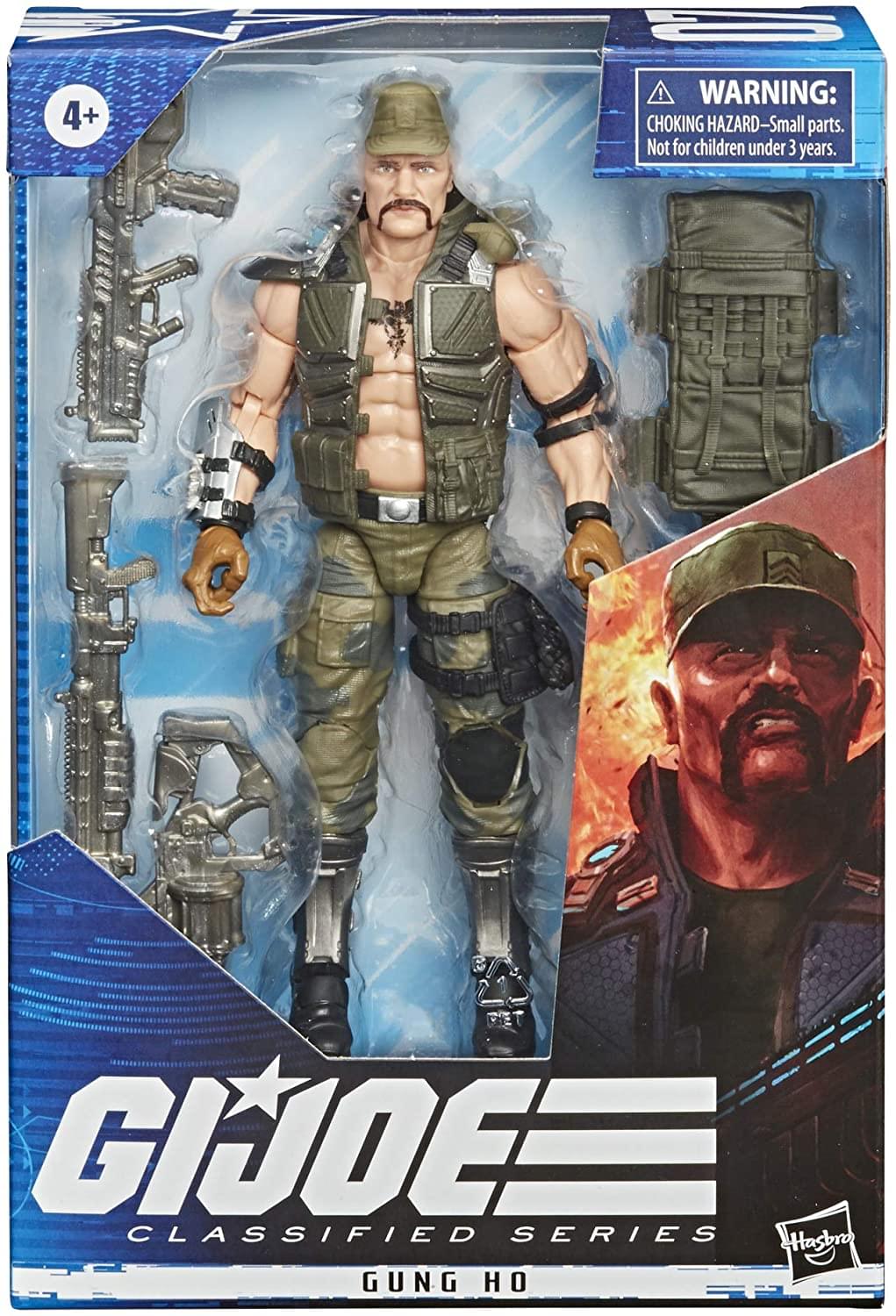 G.I. Joe Classified Series Series Gung Ho Action Figure 07 Collectible Toy with Multiple Accessories, Custom Package Art