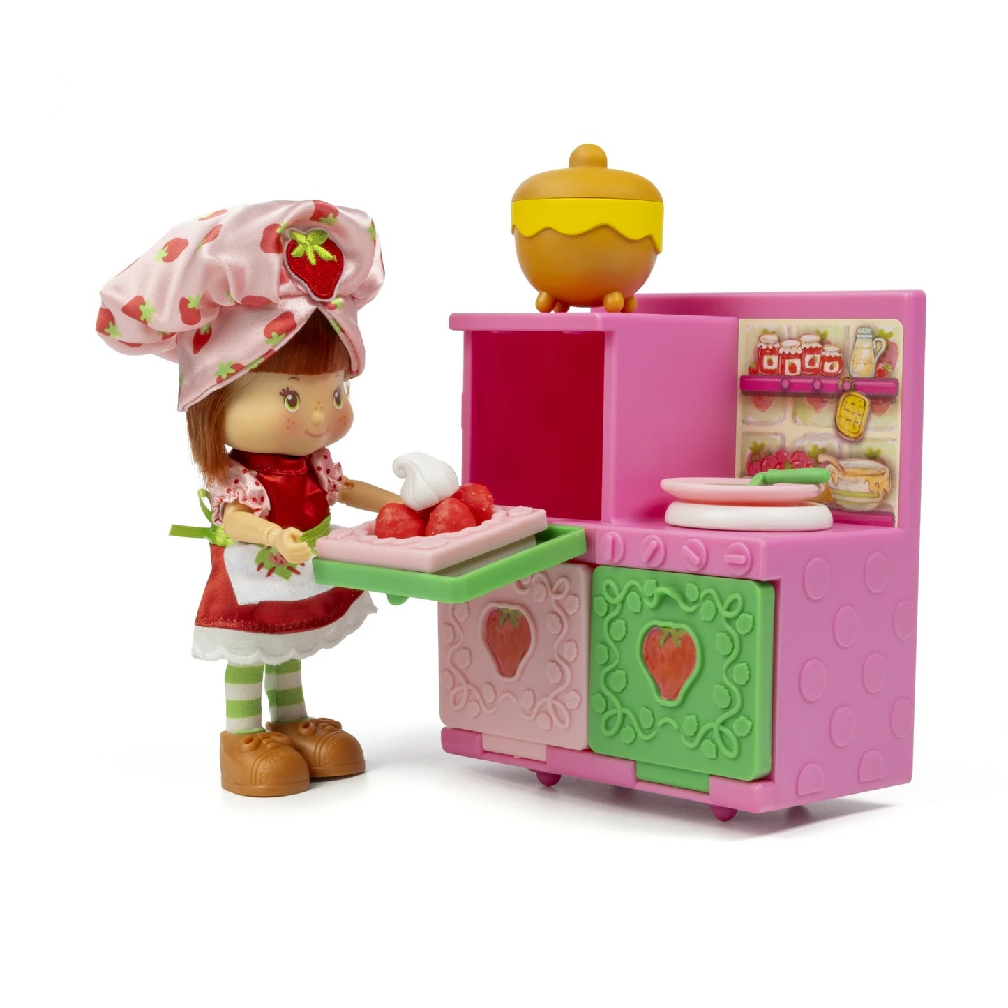 Strawberry Shortcake Poseable Doll & Berry Bake Shoppe Playset with Oven, Children Ages 3+