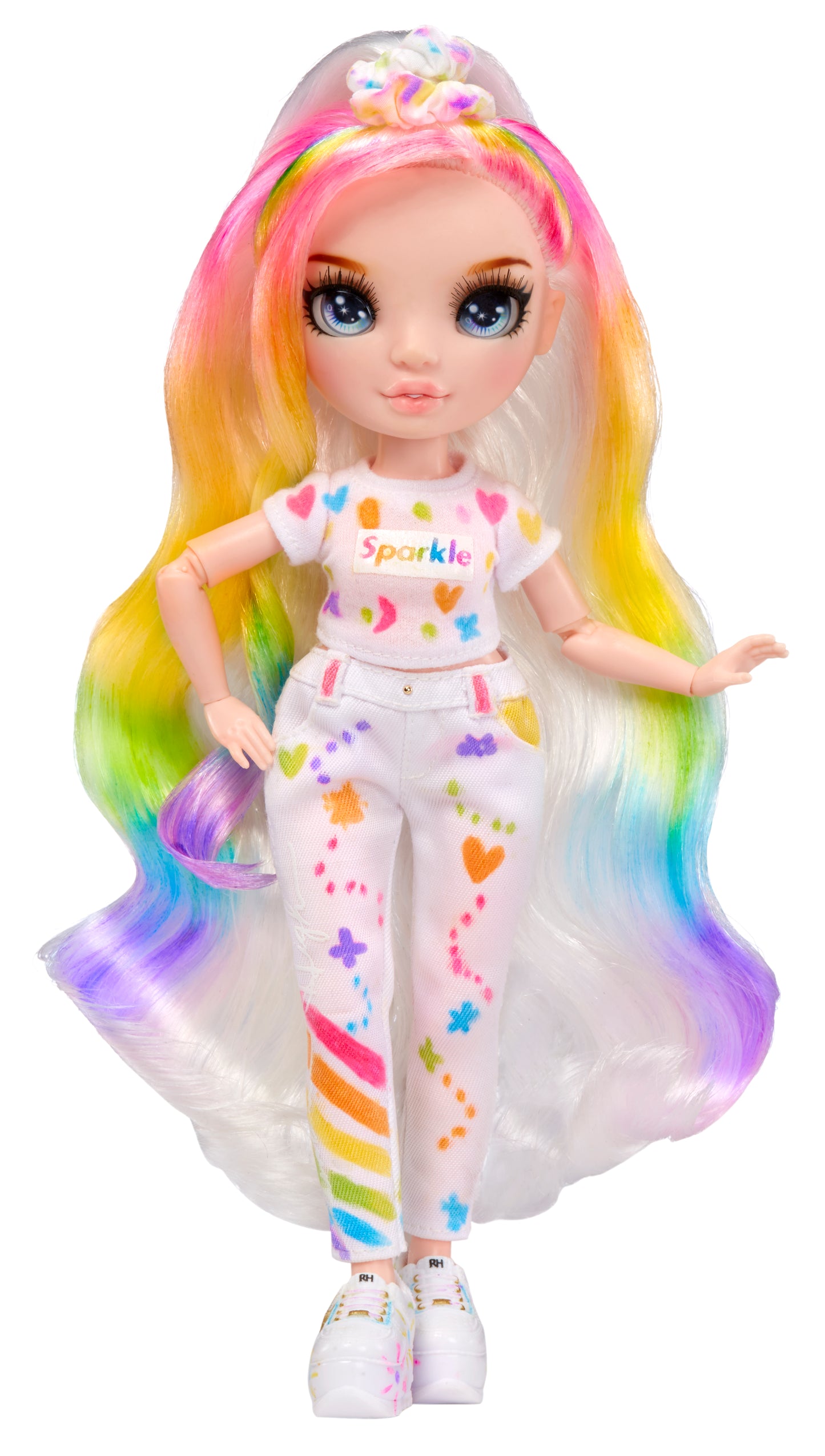 Rainbow High Color & Create Fashion DIY Doll with Washable Rainbow Markers, Blue Eyes, Straight Hair, Bonus Top & Shoes. Color, Create, Play, Rinse