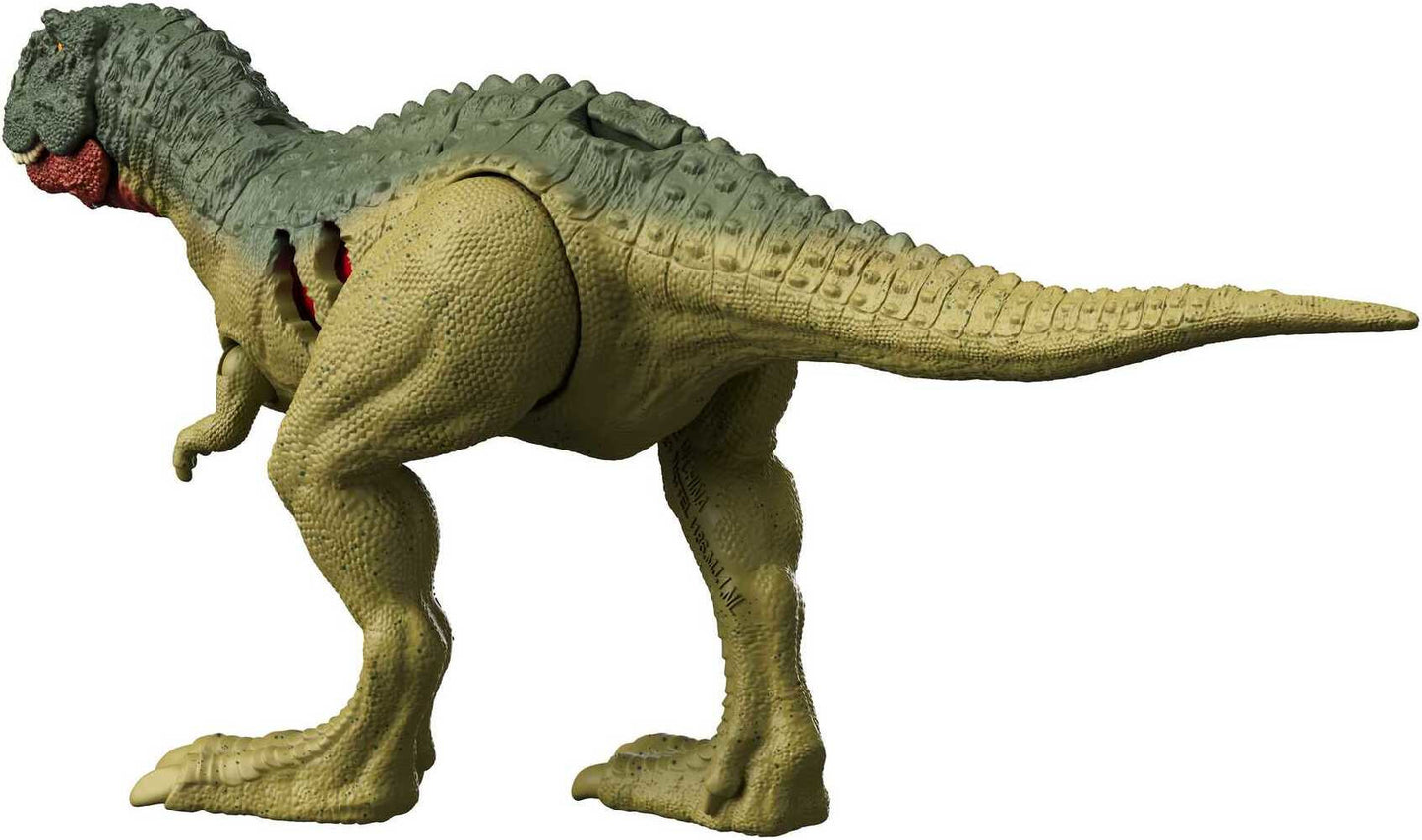 Jurassic World Dominion Extreme Damage Quilmesau Dinosaur Action Figure Toy, Battle Play