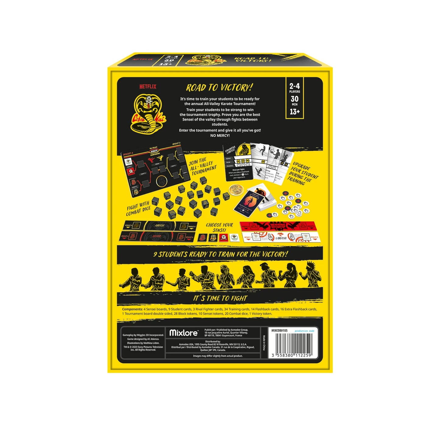 Netflix Cobra Kai Party Board Game for Ages 13 and up, from Asmodee