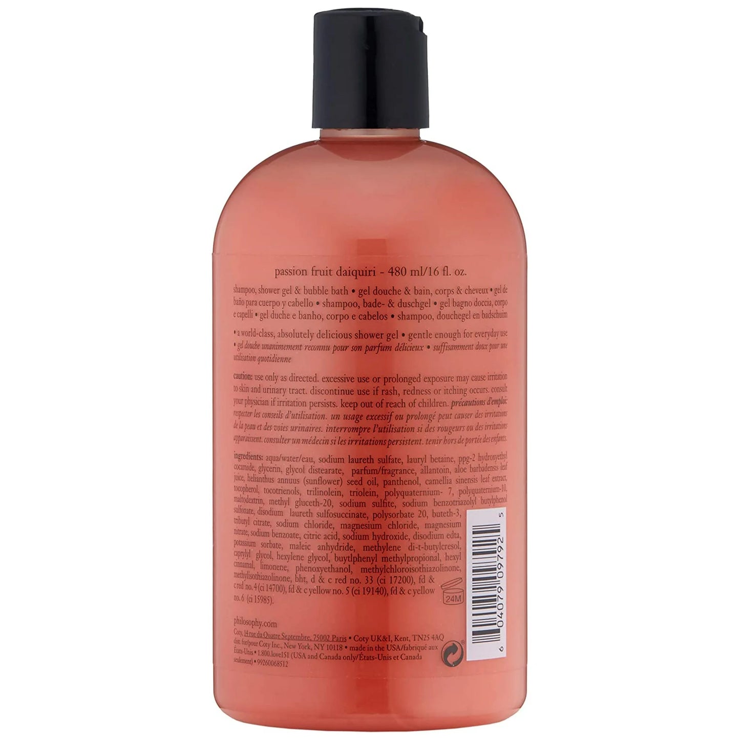 Philosophy Passion Fruit Daiquiri Shampoo, Shower Gel & Bubble Bath