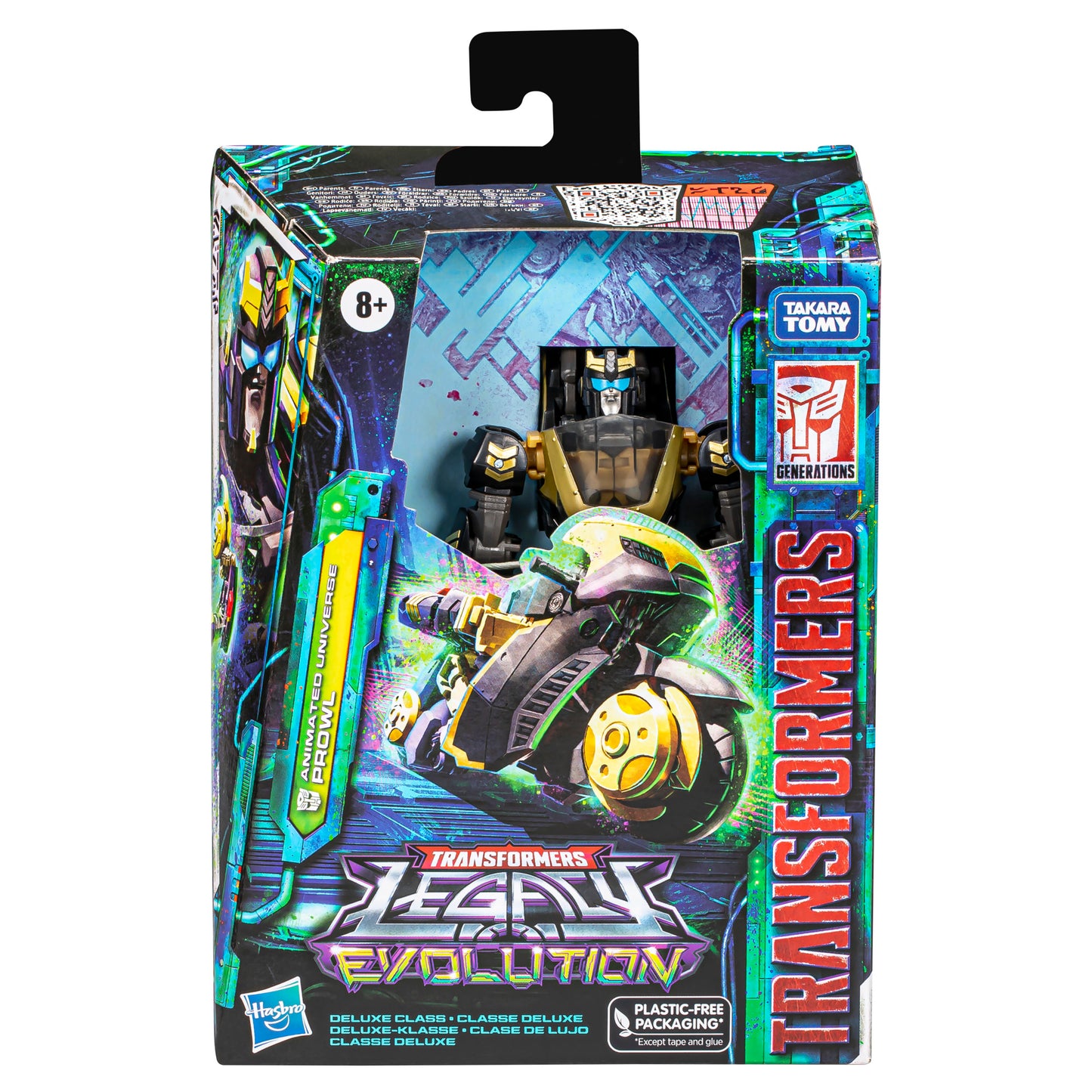 Transformers Legacy Evolution Deluxe Animated Universe Prowl Converting Action Figure (5.5”)