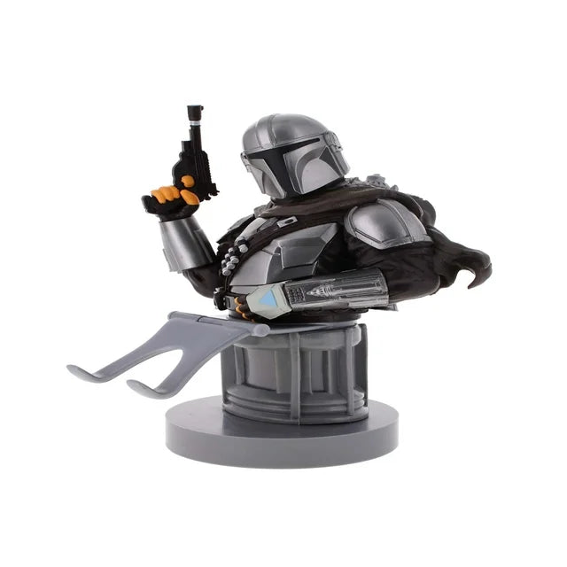 Exquisite Gaming: Star Wars: The Mandalarian - Original Mobile Phone & Gaming Controller Holder, Device Stand, Cable Guys, Licensed Figure