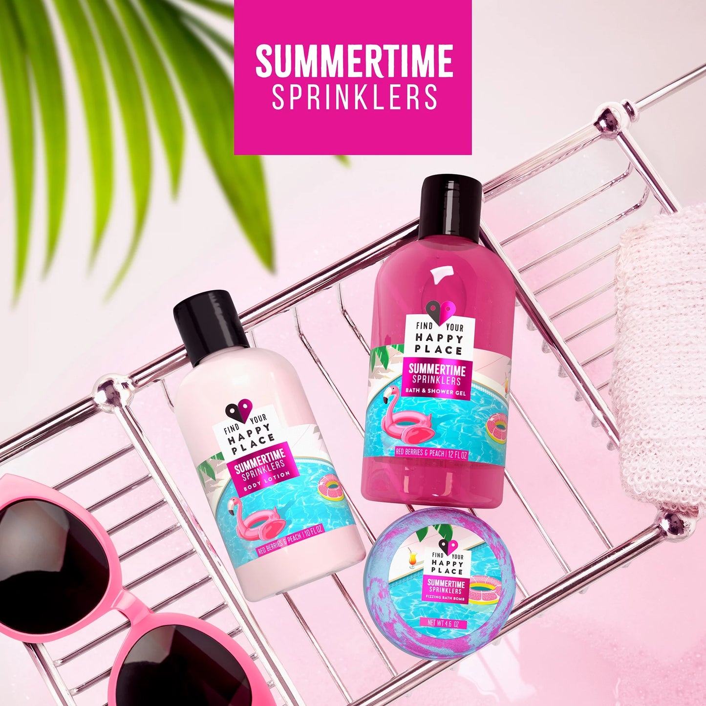 Find Your Happy Place Bubble Bath And Shower Gel Summertime Sprinklers 12 fl oz