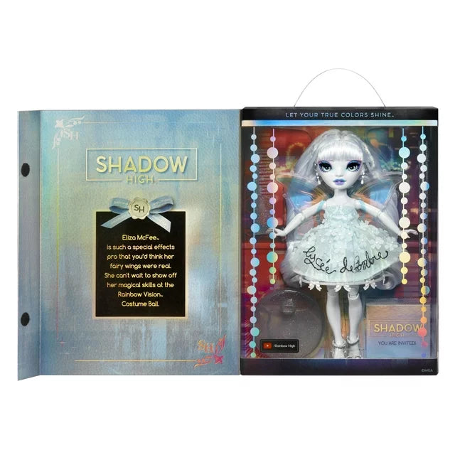 Rainbow Vision COSTUME BALL Shadow High – Eliza McFee (Light Blue) Fashion Doll. 11 inch Fairy Themed Costume and Accessories. Great Gift for Kids 6-12 Years Old & Collectors