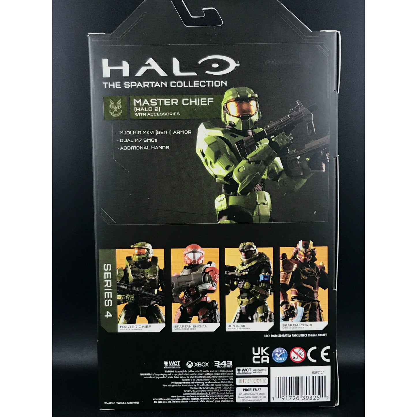 HALO 6.5" The Spartan Collection Master Chief with SMG x 2