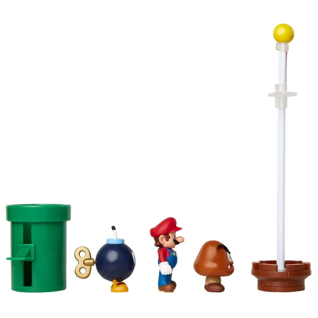 Nintendo 2.5" Acorn Plains Diorama Set