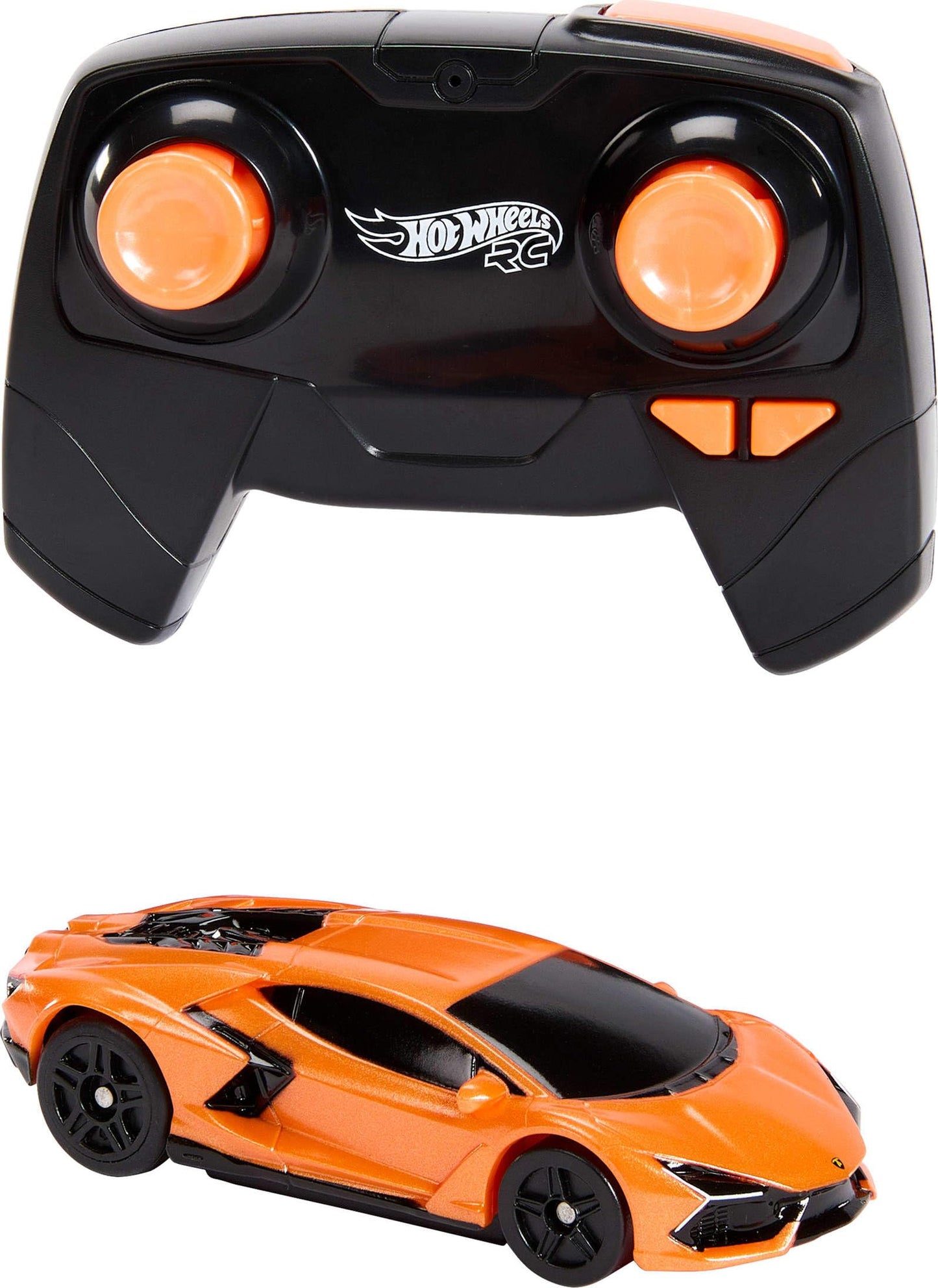 Hot Wheels RC Toy Car, Remote-Control Lamborghini Revuelto in 1:64 Scale, Recharge with USB Cable, Races & Stunts On- and Off-Track with Turbo Boost