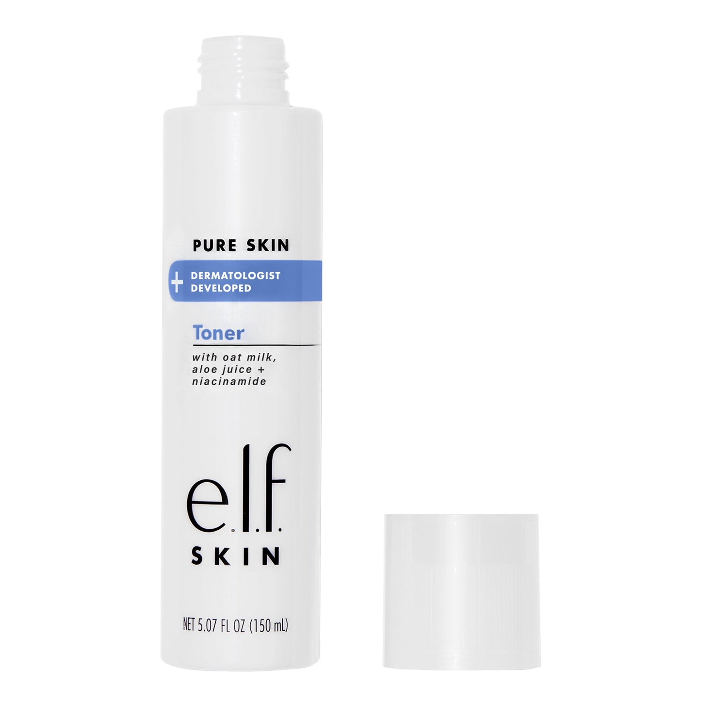 e.l.f. Skin Pure Skin Toner, Gentle, Soothing & Exfoliating Daily Toner for A Smoother-Looking Complexion, Made with Oat Milk, Aloe Juice & Niacinamide