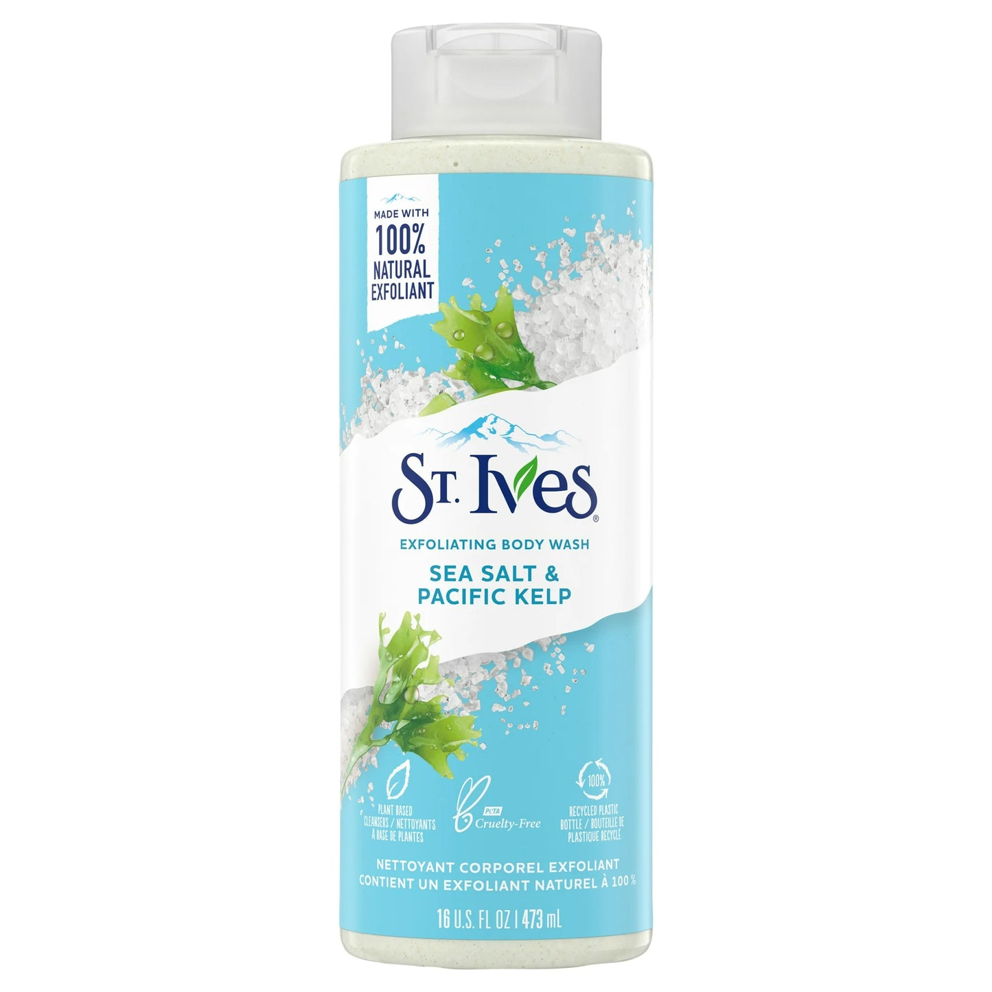 St. Ives Exfoliating Body Wash, Sea Salt & Pacific Kelp, 16 oz