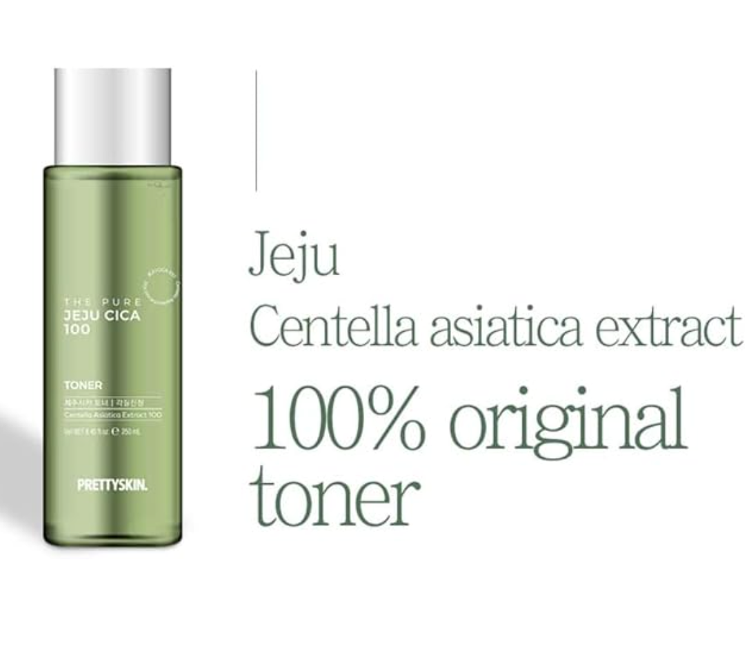 PS.PRETTYSKIN The Pure Jeju CICA 100 Centella Asiatica Extract Facial Toner 250ml(8.45fl.oz.)