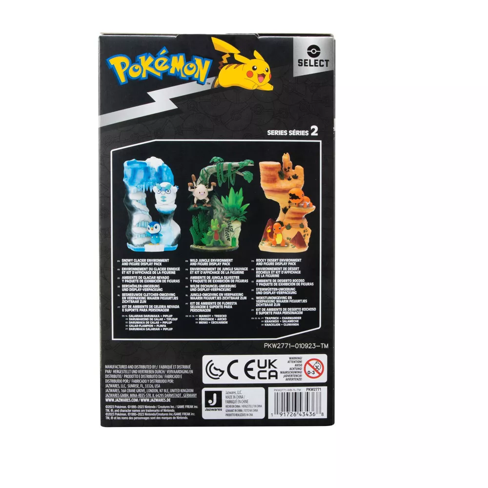 Pokemon Select Series Mankey & Treecko Wild Jungle Enviroment & Figure Display Pack