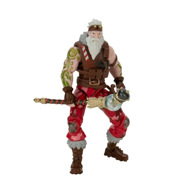 Fortnite Sgt. Winter Solo Mode - 4 inch Articulated Figure with Snow Globe Accessory and Code for Bonus Virtual Item