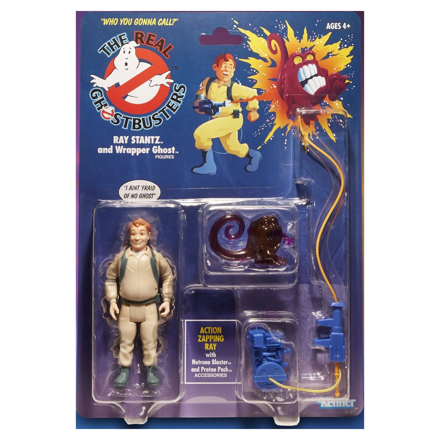 Ghostbusters: Kenner Classics Ray Stantz and Wrapper Ghost Retro Kids Toy Action Figure for Boys and Girls Ages 4 and Up (5")