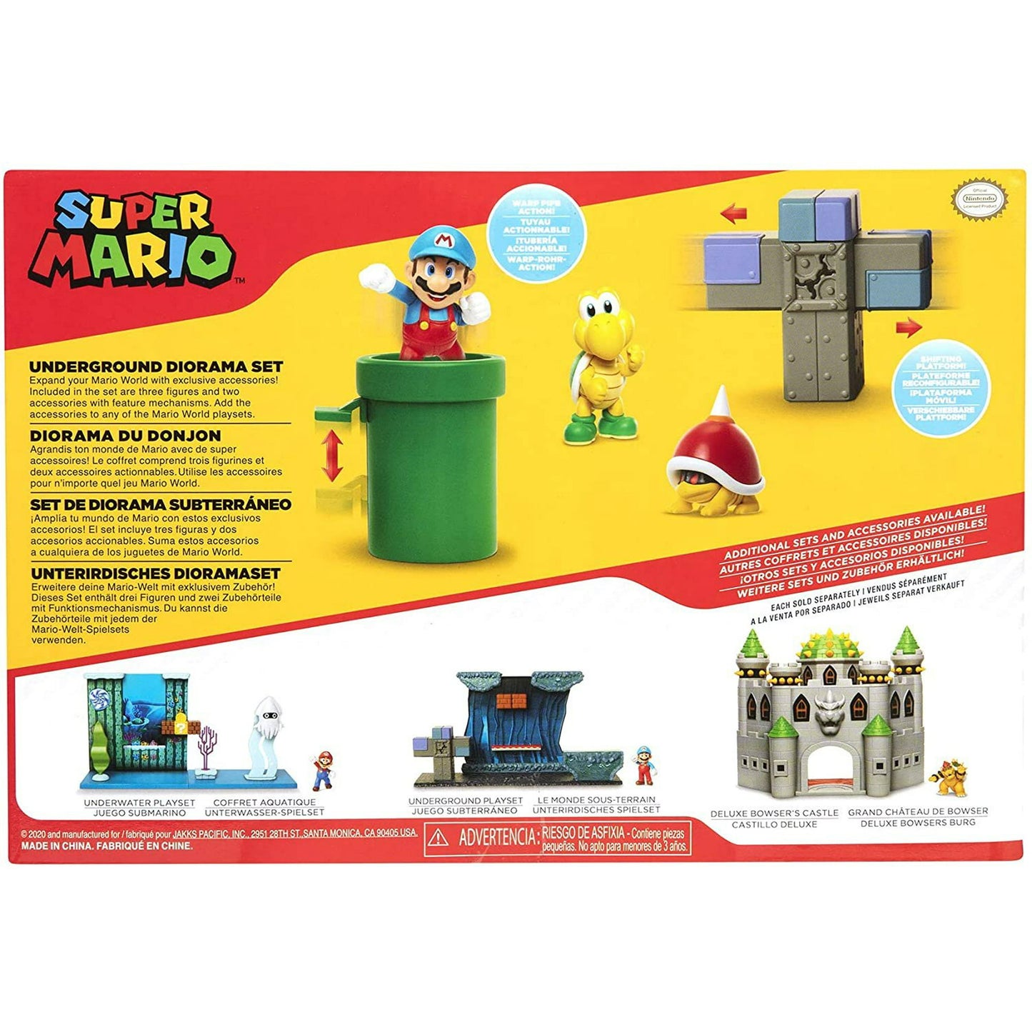 World of Nintendo Super Mario Underground Diorama Set