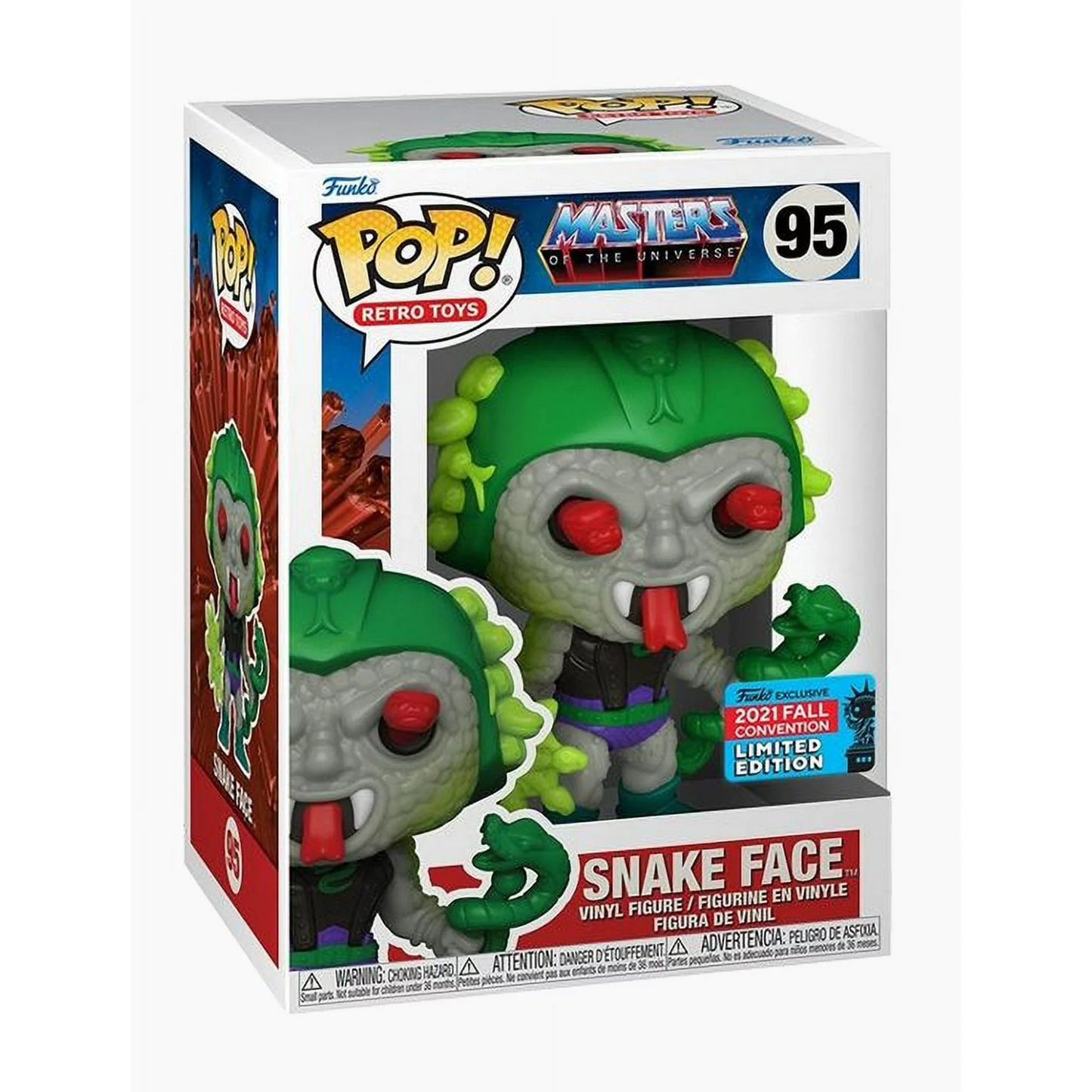 Funko Pop! MOTU Snake Face 2021 NYCC Exclusive #95