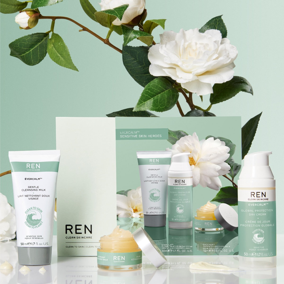 REN - Evercalm Sensitive Skin Heroes Gift Set Trio