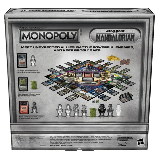 Monopoly: Star Wars The Mandalorian Edition Board Game  Protect Grogu From Imperial Enemies