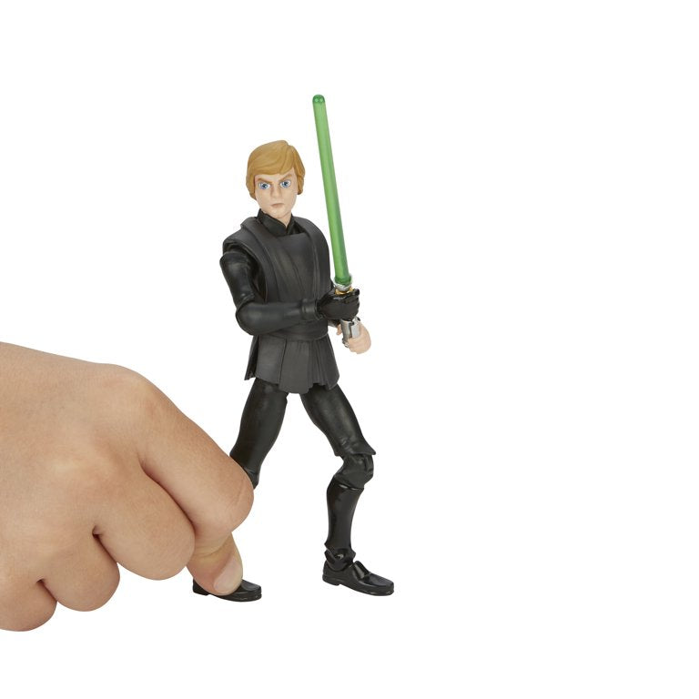 Star Wars Galaxy of Adventures Luke Skywalker (Jedi Master)  Lightsaber Action Figure Set