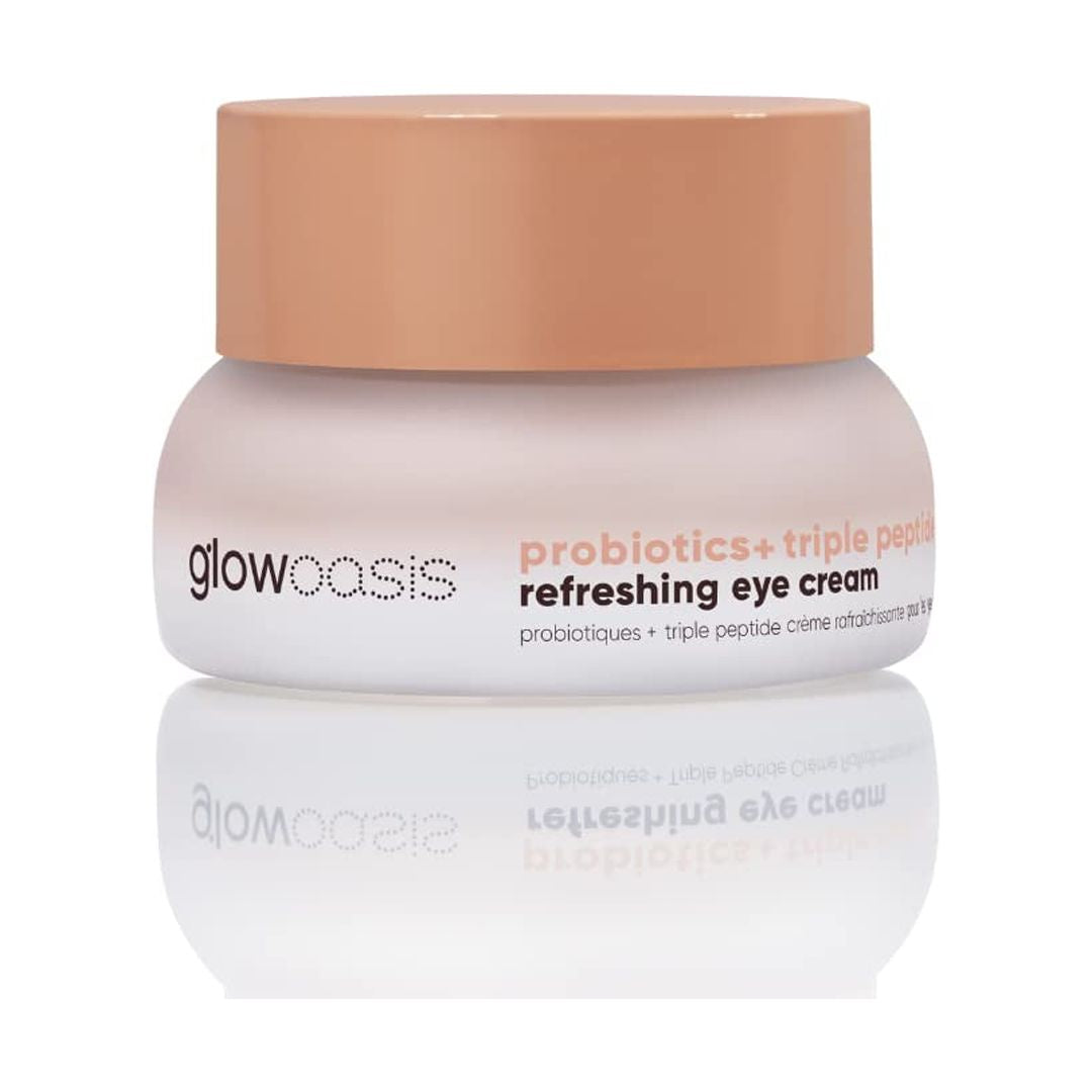 Glowoasis Probiotics + Triple Peptide Refreshing Eye Cream, 1 Oz