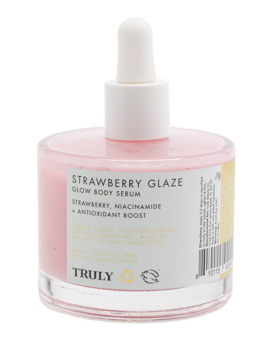 Truly - Strawberry Glaze Glow Body Serum, 3.4 fl oz