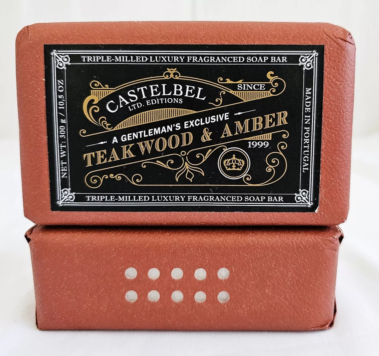 CASTELBEL 10.5oz Gentleman Exclusive Teakwood And Amber Soap Bar