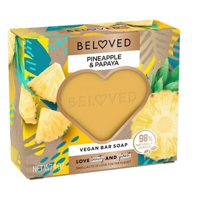 Beloved Vegan Body Bar Soap - Pineapple Papaya (Net wt. 4 oz. )