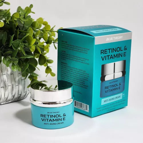 Blue Theory Retinol & Vitamin E Anti-Aging Cream Smoother & Firmer Skin  1.5 fl oz (44 mL)