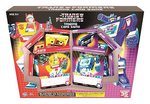 Transformers Blaster VS Soundwave Trading Card Game