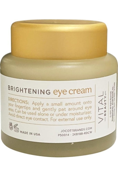 Vital Beauty Power Glow Brightening Anti-aging Eye Cream Vitamin C/Caffeine 1 oz