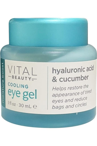 Vital Beauty Moisture Boost Cooling Eye Gel With Hyaluronic & Cucumber 1 Oz