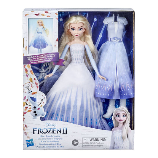 Disney's Frozen 2 Elsa's Transformation Fashion Doll With 2 Outfits and 2 Hair Styles