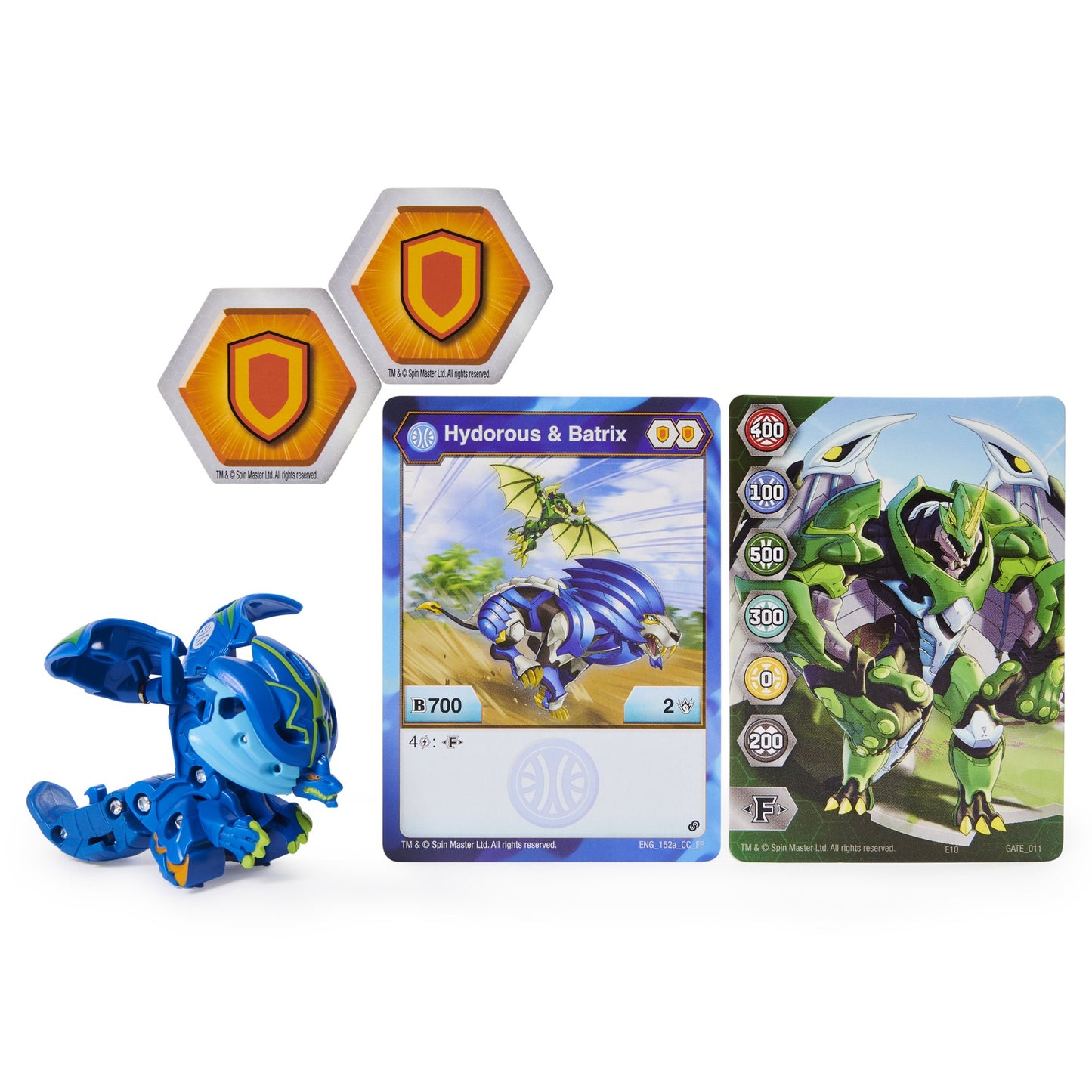 Bakugan  Fused Hydorous x Batrix  2-inch Tall Armored Alliance Collectible Action Figure and Trading Card