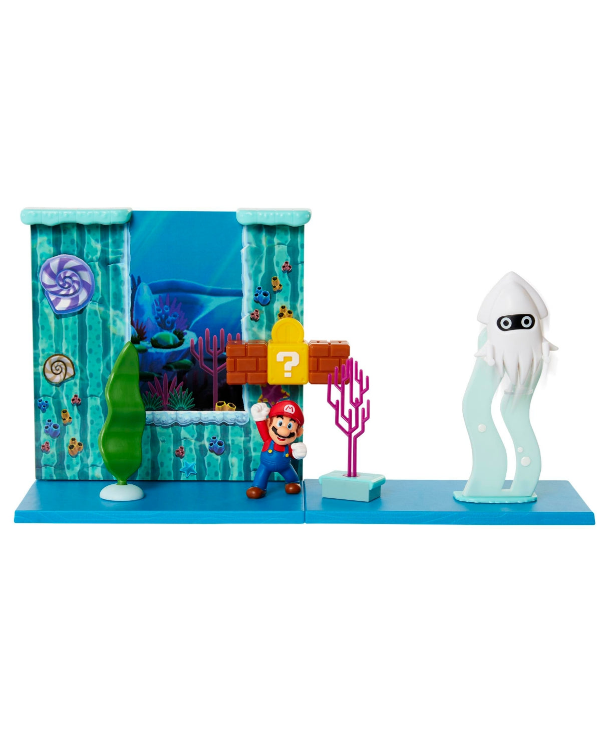 Nintendo Underwater Playset with Environment piece, 2.5" Mario Figure