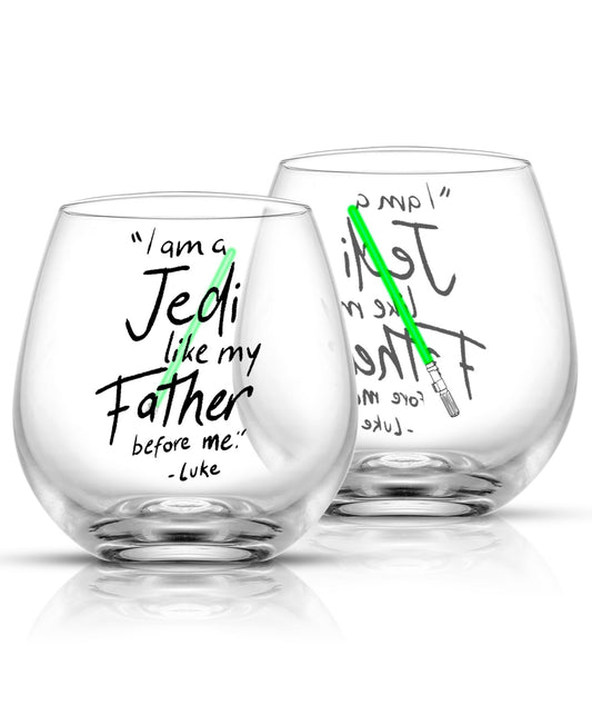 JoyJolt Star Wars New Hope Stemless Drinking Glasses, Set of 2