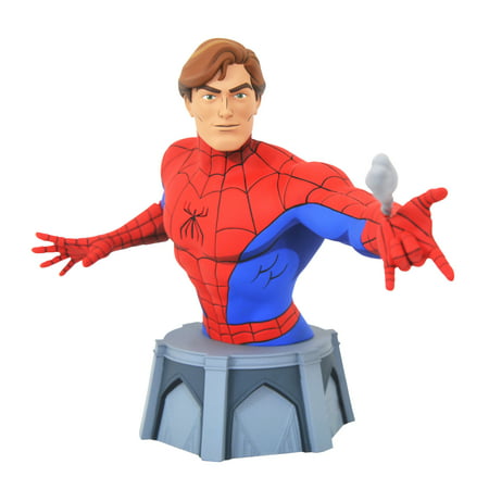 Diamond Select Toys Marvel Animated Unmasked Spider Man Action Figure (6.9 )