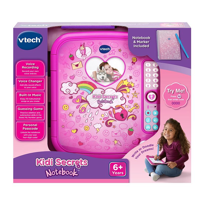 VTech Kidi Secrets Notebook, Pink (B07PSJB51K)