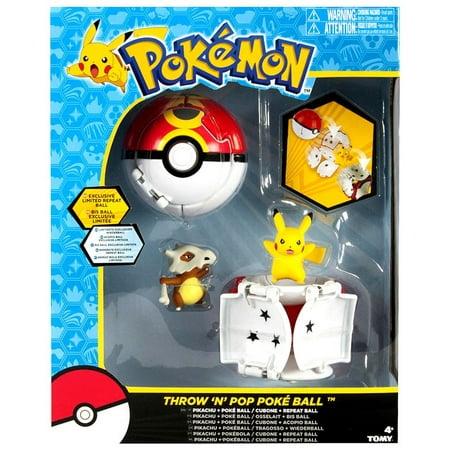 Pikachu & Poke Ball / Cubone & Repeat Ball Figure Set Pokemon