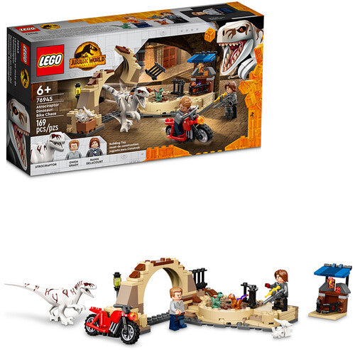 LEGO - Jurassic World Atrociraptor Dinosaur: Bike Chase 76945 Building Kit (169 Pcs)