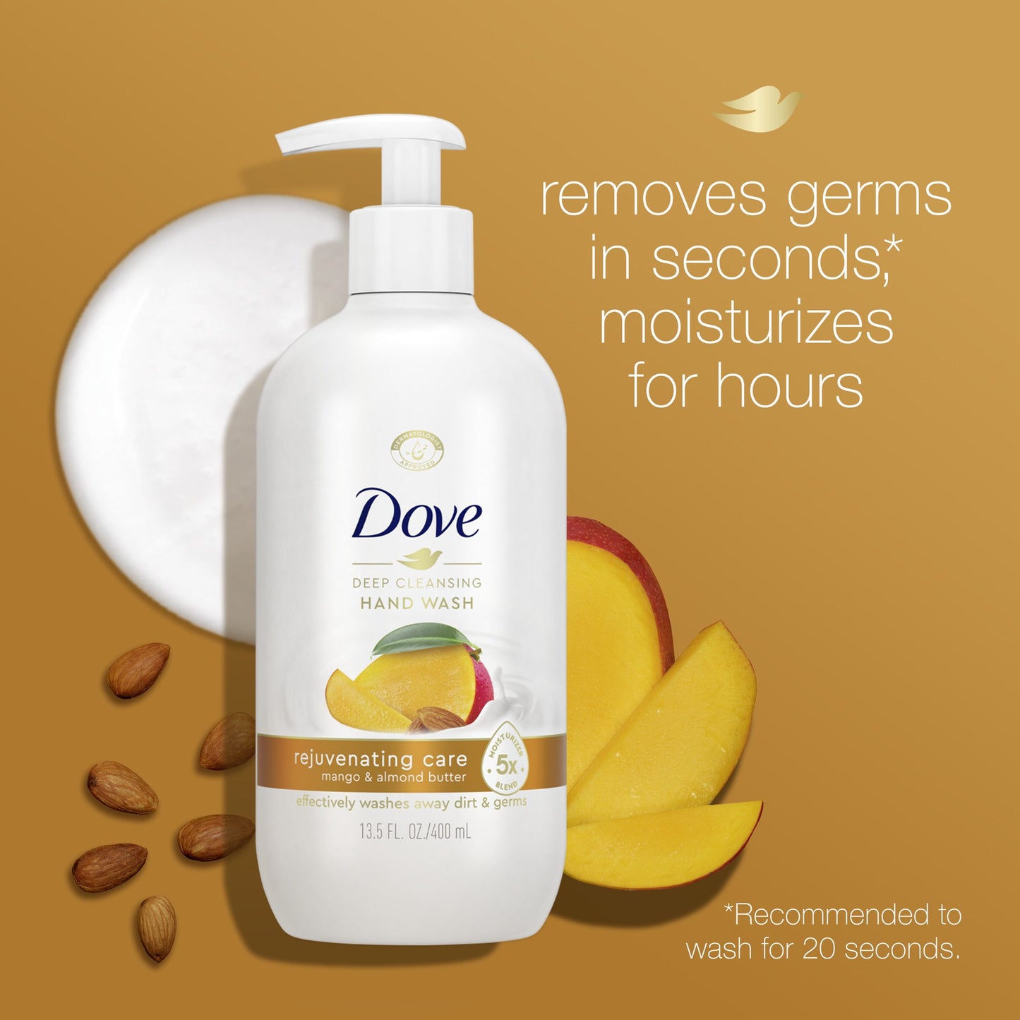 Dove Rejuvenating Care Mango & Almond Butter Deep Cleansing Hand Wash 13.5 fl oz