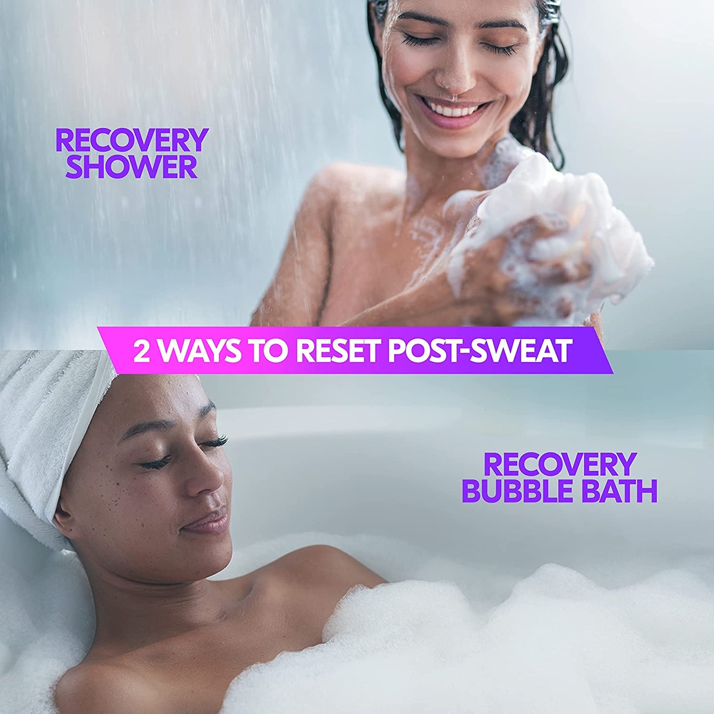 Degree Maximum Recovery Body Wash & Soak Post-Workout Recovery Skincare Routine Lavender Extract + Epsom Salt + Electrolytes Bath and Body Product 22 oz