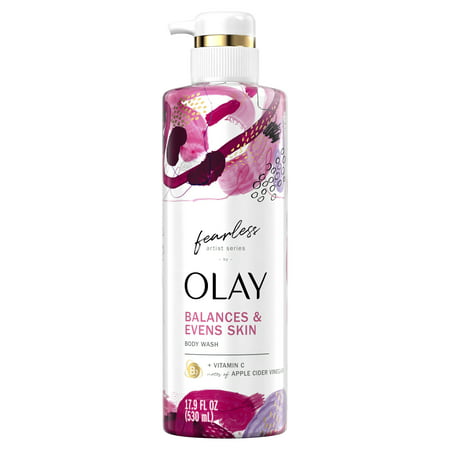 Olay Fearless Artist Series Skin Balancing Body Wash with Vitamin C and Notes of Apple Cider Vinegar 17.9 oz