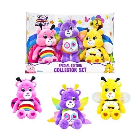 NEW 2022 Care Bears 9  Bean Plush - Spring Theme 3-Pack - Soft Huggable Material!