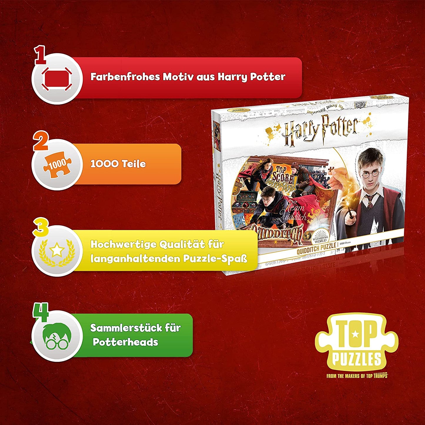 Harry Potter Quidditch 1000 Pc Jigsaw Puzzle