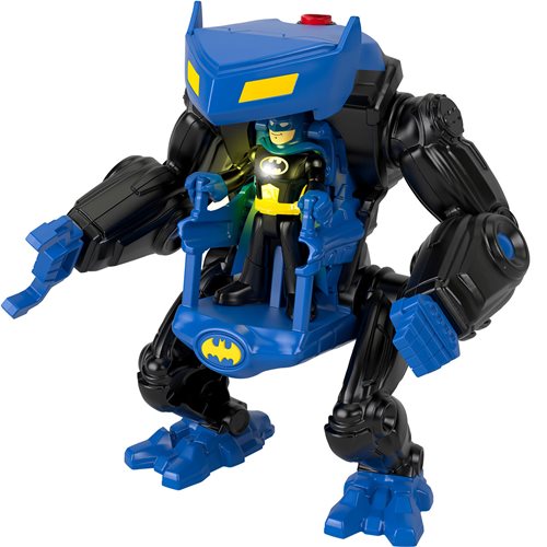 Imaginext DC Super Friends Batman Battling Robot  3-Piece Figure Set with Lights for Preschool Kids